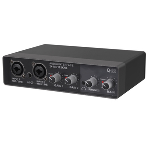 Iluminación de <span class=keywords><strong>audio</strong></span> y video profesional Nueva interfaz USB Mezclador profesional Tarjeta de sonido para computadora Karaoke Grabación de estudio en vivo externo - Product Image 6