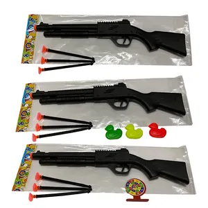 2024 nuevo producto juego de plástico niños pistolas de juguete militares más baratas de seguridad para niños tiro de bala suave de plástico con objetivo