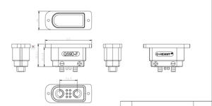 ชุดขั้วต่อป้องกันประกายไฟ QS9-D พร้อมแผ่นยึดและขั้วสัญญาณ 4 พิน, 160A-220A สำหรับโดรน FPV กำลังสูงและแบตเตอรี่ LiPo - Product Image 5