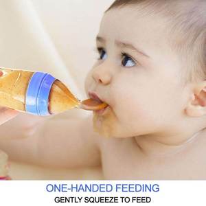 Botella Exprimible con Cuchara <span class=keywords><strong>para</strong></span> Bebés y Niños Pequeños, Diseño de Dibujos Animados, <span class=keywords><strong>para</strong></span> <span class=keywords><strong>Cereal</strong></span>, Arroz y Jugos, Venta Caliente 2026 - Product Image 4