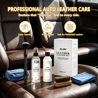 Kit de Nettoyage et Entretien du Cuir en Gros 250ml – Spray Nettoyant et Conditionneur avec Brosses et Chiffon Microfibre pour Sièges de Voiture, Canapés, Sacs et Chaussures