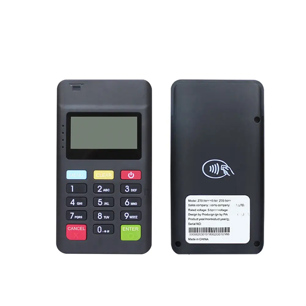 3 in 1 Mobile Android Mini POS Bluetooth MSR Chip NFC Smart Card Reader MPOS Terminal