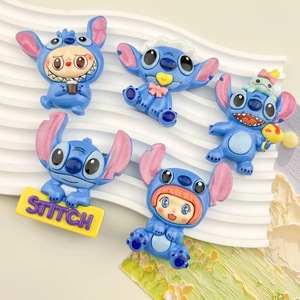 C23 Kawaii - Abalorios Grandes de Resina con Personajes Alienígenas Azules, Bonitos Cabujones de Dibujos Animados para Manualidades, Fundas de Teléfono, Imanes de Nevera, Decoración Infantil - Product Image 2