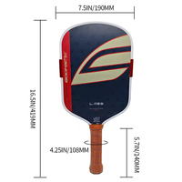 Untuk Paddle Pickleball Kapsul 1776, Inti Busa 16mm, Tidak Pernah Pecah, Busa BoomCore Karbon, Tahan Lama, Hiburan