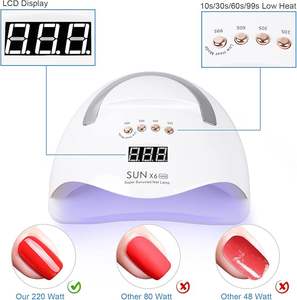 Lámpara <span class=keywords><strong>UV</strong></span> LED <span class=keywords><strong>para</strong></span> <span class=keywords><strong>Uñas</strong></span> con Soporte <span class=keywords><strong>para</strong></span> Teléfono, Lámpara Profesional <span class=keywords><strong>para</strong></span> Curado de Gel con 4 Ajustes de Temporizador y Dispositivo de Detección Automática - Product Image 5