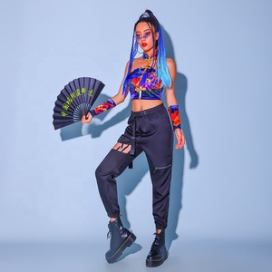 Vestido de poliéster sexy estampado para mujer, ideal para baile de jazz, actuaciones en discotecas y espectáculos empresariales. - Product Image 4