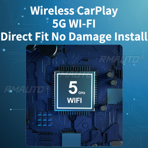 RMAUTO ระบบเชื่อมต่อไร้สาย Apple CarPlay MIB MIB2 สำหรับ Audi Q5 ปี 2018-2019 รองรับ Android Auto, Mirror Link, AirPlay, ภาพกล้องมองหลัง และ Car Play - Product Image 5