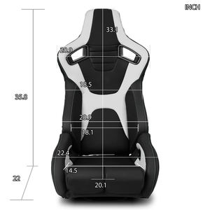 JIABEIR 1095 Universal Driver Car Leather regolabile Sport Simulator manifattura all'ingrosso Memory Soft Foam Sim <span class=keywords><strong>Racing</strong></span> Seat - Product Image 4