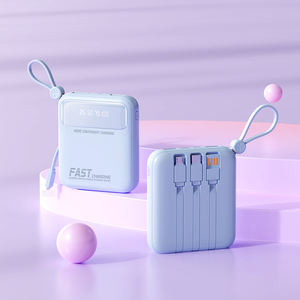 Banque d'alimentation portable à charge rapide avec câble intégré pour les trajets quotidiens, les voyages et la recharge des appareils en déplacement - Product Image 5