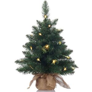 Árbol de Navidad Pequeño de Mesa de 45/60/90 cm con Piñas y Bayas Rojas para Decoración Navideña - Product Image 3