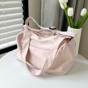 Sacs à bagages au design simple avec logo personnalisé, tendance, décontractés, légers, adaptés aux activités de plein air, couleur unie - Product Image 2