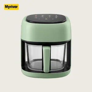 Myriver fabrika fiyat Mini 6L 4.5L makinesi elektrikli yağ hava fritöz olmadan dijital
