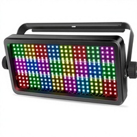 Projecteur stroboscopique LED RGBW PKnight 150W pour concerts, matériau ABS, 48 zones, plus de 200 effets, contrôle à distance/DMX, IP65, garantie 1 an