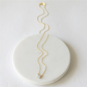 <span class=keywords><strong>Collana</strong></span> in Argento 925 <span class=keywords><strong>con</strong></span> Piccola <span class=keywords><strong>Pietra</strong></span> di <span class=keywords><strong>Opale</strong></span>, <span class=keywords><strong>Collana</strong></span> Placcata Oro <span class=keywords><strong>con</strong></span> Delicata <span class=keywords><strong>Pietra</strong></span> di <span class=keywords><strong>Opale</strong></span> - Product Image 3