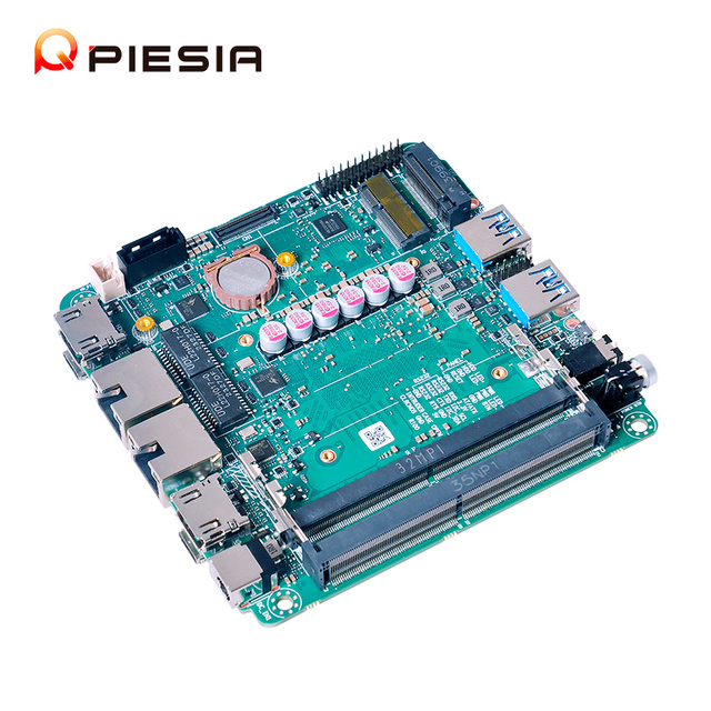 Piesia OEM 2*H-D/Type-C AMD PC Motherboard 2*DDR5 6600H 7535U 8845HS Single Board Computer 2Lan Rs232 X86 Linux Nuc Motherboard
