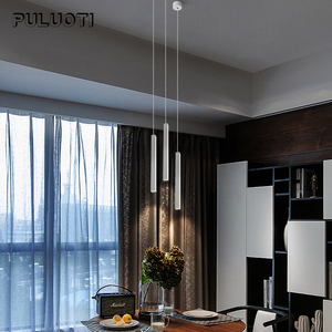 PULUOTI Nuovo design in alluminio di lusso appeso bianco nero coperta soggiorno <span class=keywords><strong>moderno</strong></span> <span class=keywords><strong>lampadario</strong></span> - Product Image 4