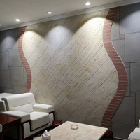 Panneaux de revêtement mural en argile modifiée, flexibles, imperméables, écologiques, modernes, fins, pour villa