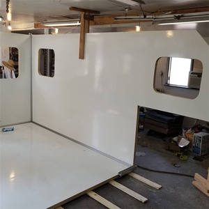 Glasvezelversterkte kunststof (GFK) camper <span class=keywords><strong>trailers</strong></span> wandpanelen XPS PU honingraat PMI sandwichpanelen plaat lassen snijden inbegrepen - Product Image 3