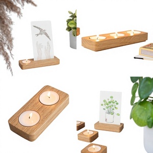 Wooden Rectangle Handmade Eco-Friendly <b>Tea</b> Light Holder for Home Decoration Durable Design Christmas AZ ENTERPRISES AZE-WTL08 - Product Image 5