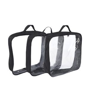 ร้อนsealingsพลาสติกใสขนาดเล็กสแควร์ซิปถุงพีวีซี - Product Image 1