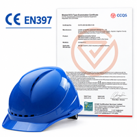 Casque de sécurité OEM ODM personnalisé avec logo, compatible ABS PPE, fourni directement par l'usine, pour travaux utilitaires