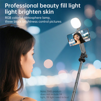 K14 1.72M Quadpod & Support Magnétique Double Face Robuste pour Téléphone, Perche à Selfie Extensible, Support de Téléphone