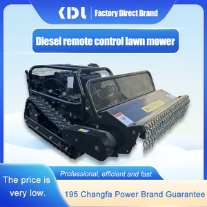 Diesel Powered điều khiển từ xa theo dõi Máy cắt cỏ Orchard Vườn Ươm lĩnh vực không người lái cắt cỏ làm cỏ Máy Nghiền động cơ - Product Image 4