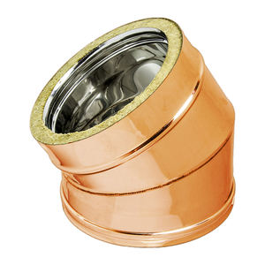 Coude à 30 degrés en acier inoxydable 316/cuivre fabriqué en Italie pour les systèmes de cheminée et d'évacuation des gaz de combustion - Product Image 1