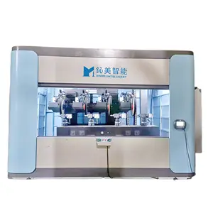 Fully automatic six axis four station cleaning machine CNC Buffing Machine automatic Cloth wheel polishing machine for faucet/