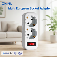 Prise de voyage universelle multi-prises EU UK 16A 3 sorties, adaptateur multi-prises électrique international pour la maison et le bureau