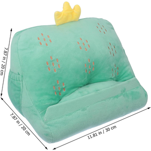 <span class=keywords><strong>Tablette</strong></span> douce chambre <span class=keywords><strong>lit</strong></span> décor oreiller <span class=keywords><strong>tablette</strong></span> coin lecture <span class=keywords><strong>coussin</strong></span> livre téléphones <span class=keywords><strong>support</strong></span> peluche 11.8 pouces vert peluche oreiller pour ordinateur portable - Product Image 2