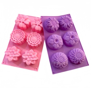 <span class=keywords><strong>Moule</strong></span> à <span class=keywords><strong>mini</strong></span>-muffins en <span class=keywords><strong>silicone</strong></span> écologique fait à la main, 6 cavités, forme de fleur, accessoires de pâtisserie DIY, <span class=keywords><strong>moule</strong></span> pour chocolat/gâteau/savon - Product Image 2
