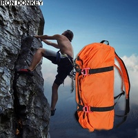 IRONDONKEY vente en gros 20-35L sac de corde d'escalade en plein air épaule dos escalade glace escalade mur escalade sécurité corde sac de rangement