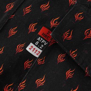 قميص عمل زهري من القطن <span class=keywords><strong>FR</strong></span> ، تصميم جديد لعمال اللحام ، أزرار لؤلؤ واحد قابلة للتنفس ، ملابس أمان ATPV - Product Image 5