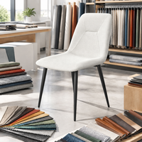 Chaise moderne à dossier cuillère certifiée E0 pour la collection de meubles de salle à manger et la vente au détail