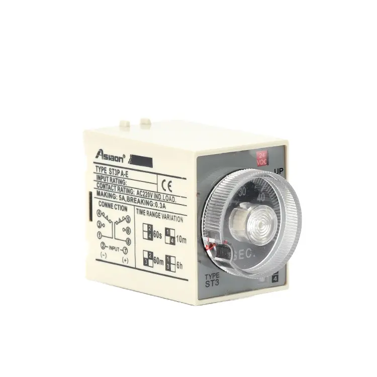 Time Delay Relay 220V Di-Delay Timer Relay DC 12 24V 30V AC 110 220 240 380V Waktu Relay Timer