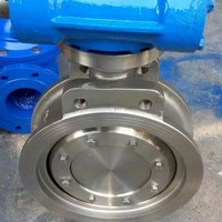 Válvula de Mariposa de Acero Inoxidable Accionada Neumáticamente con Válvula Solenoide / Interruptor de Límite / Posicionador