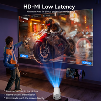 JUNUO Turn 1, Nuevo Proyector Portátil Económico, Wifi 6 Dual, Proyector Inalámbrico para Exteriores, Android 14, Mini Proyector Inteligente 4K