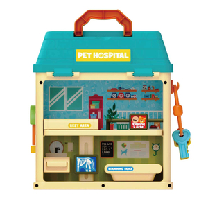 Kids Veterinary <strong>Hospital</strong> Playset Plastic Multi-Room Design Doctor Tools <strong>Animal</strong> Care Pretend Play <strong>Toy</strong> for Toddlers Kids Ages 5-14 - Product Image 4