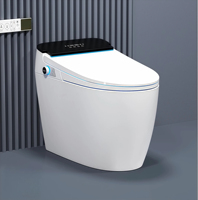 WC intelligent haut de gamme en céramique à poser au sol, avec bidet intégré et fonction automatique, pour salle de bain