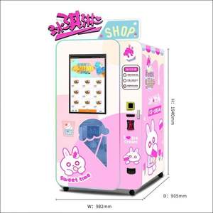 ตู้จำหน่ายไอศกรีมซอฟต์เสิร์ฟหน้าจอสัมผัสขนาดใหญ่ 32 นิ้ว พร้อมเครื่องอ่านบัตรเครดิต เหมาะสำหรับซูเปอร์มาร์เก็ตขนาดใหญ่ - Product Image 4