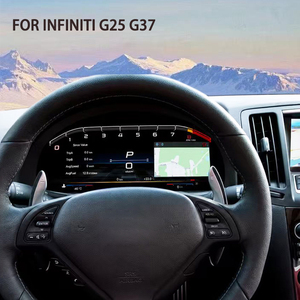 แผงหน้าปัดดิจิตอล LCD สำหรับ Infiniti G37 G25 ปี 2007-2013 พร้อมระบบ Carplay มาตรวัดความเร็ว จอแสดงผลเสมือนจริง นาฬิกา วัดระยะทาง - Product Image 1