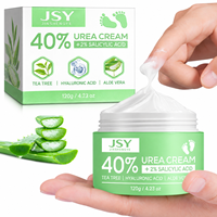 Crème Quotidienne pour les Pieds à Marque Blanche 40% Urée 2% Acide Salicylique avec Arbre à Thé, Acide Hyaluronique et Aloe pour le Soin des Talons Rêches et Secs 120 g