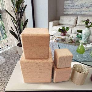 Wholesale Wood Cube Beechwood <b>Block</b> Eco-Friendly Modern Home Decoration Art & Gift DIY Polished Toys Lovely for Kids Adults - Product Image 4