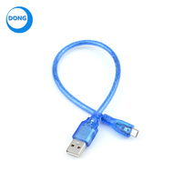 Cable USB B Mini/Micro/Cuadrado 30cm/50cm/100cm para placas micro Nano/Uno/Mega/Leonardo/Pro