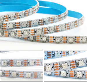 XINGLIGHT WS2812B <span class=keywords><strong>5V</strong></span> 5050 RVB LED 30 60 144 150 300 IC bandes lumineuses LED adressables individuelles pour éclairage décoratif intérieur - Product Image 6
