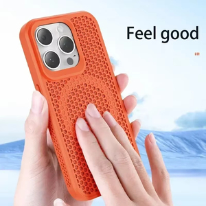 Funda Refrigerante para Teléfono con Disipación de Calor para <span class=keywords><strong>iPhone</strong></span> 17 16 15 14 13 12 <span class=keywords><strong>11</strong></span> Pro Max Plus, Cubierta Magnética Rígida Transpirable - Product Image 5