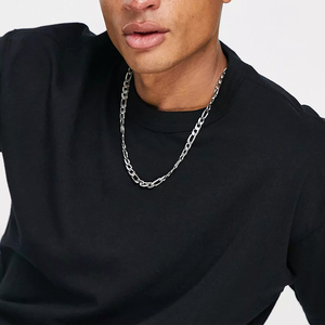 Camiseta de Hombre al por Mayor OEM con Logotipo Personalizado, Cuello Redondo, Cuello en <span class=keywords><strong>O</strong></span>, Estilo Pro Club, 100% Algodón, Hombros Caídos, Talla Grande - Product Image 4
