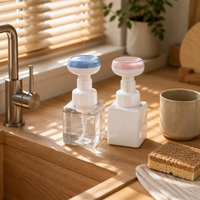 Flacon de savon liquide en mousse en forme de fleur 250 ml 500 ml en plastique anti-déversement avec pulvérisateur pour le lavage des mains des bébés