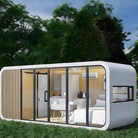 Vente chaude Maison préfabriquée modulaire de luxe 20 pieds 30 pieds 40 pieds pour bureau à domicile, hôtel, villa, cabine en conteneur préfabriquée Apple
